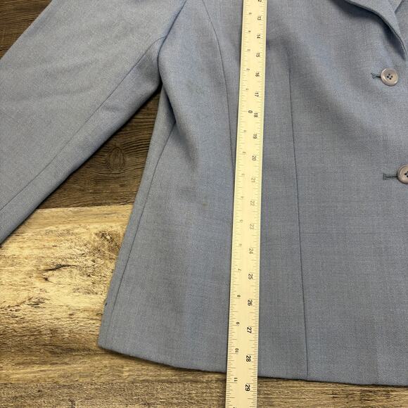 Vintage Pendleton Blue Womens 16W Retro Single Breasted Wool Blazer Preppy - Picture 7 of 11